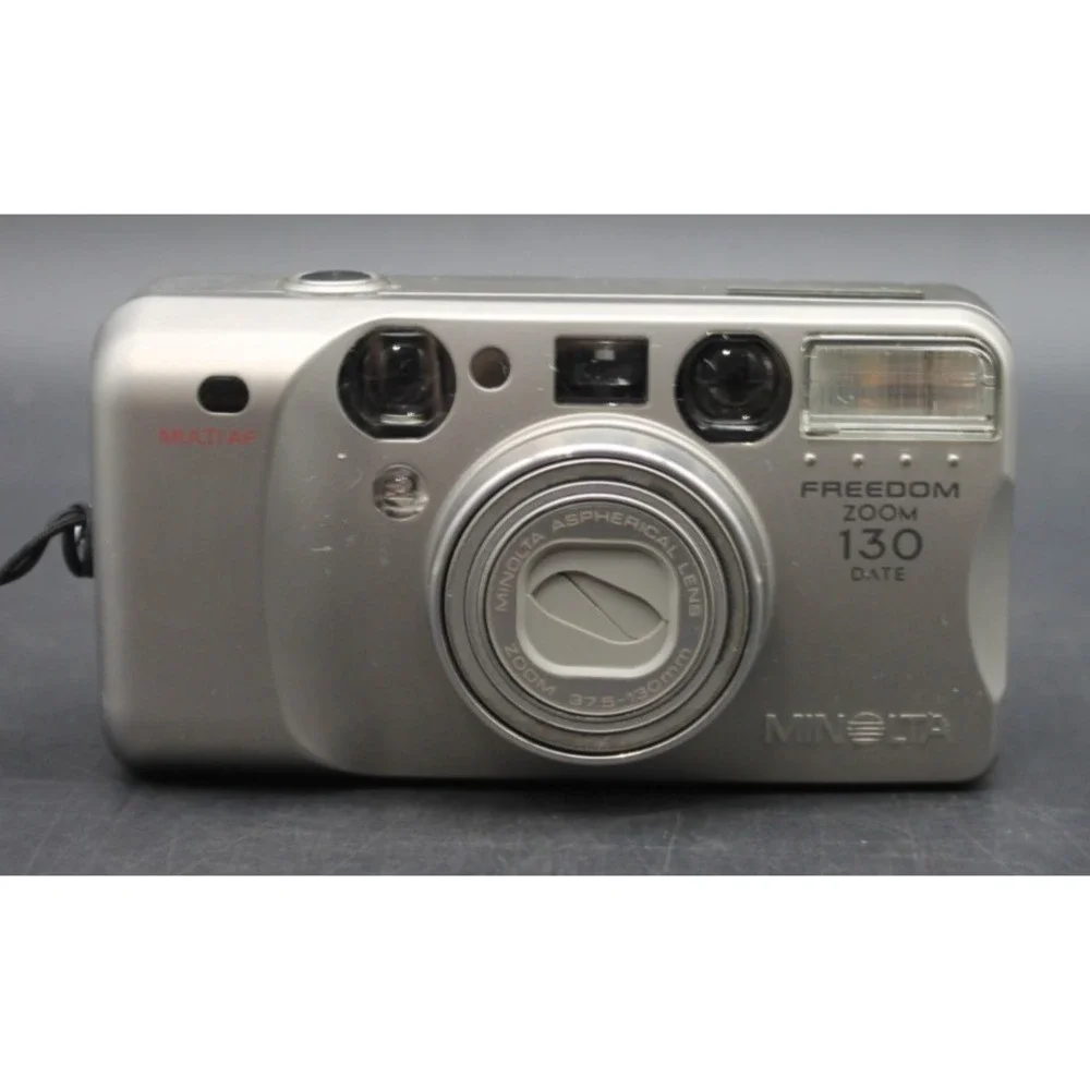 Minolta Freedom Zoom 130 Date 35mm Film Camera Powers On Untested Parts Repair